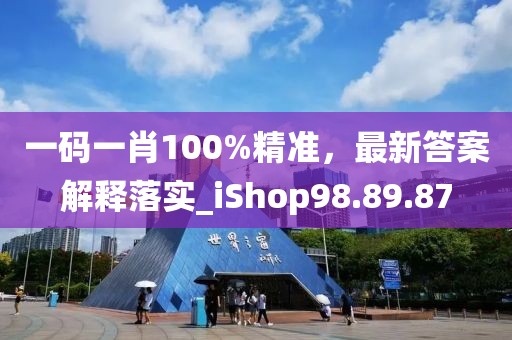 一码一肖100%精准，最新答案解释落实_iShop98.89.87