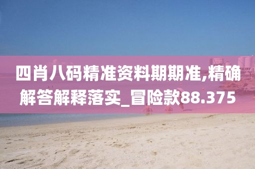 四肖八码精准资料期期准,精确解答解释落实_冒险款88.375