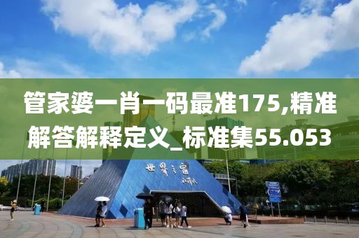 管家婆一肖一码最准175,精准解答解释定义_标准集55.053