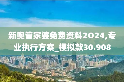 新奥管家婆免费资料2O24,专业执行方案_模拟款30.908