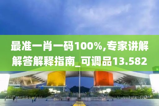 最准一肖一码100%,专家讲解解答解释指南_可调品13.582