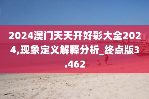 2024澳门天天开好彩大全2024,现象定义解释分析_终点版3.462