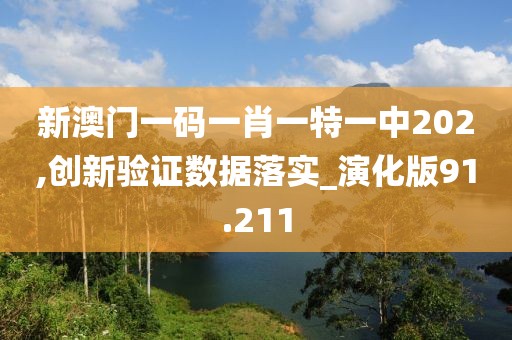 新澳门一码一肖一特一中202,创新验证数据落实_演化版91.211