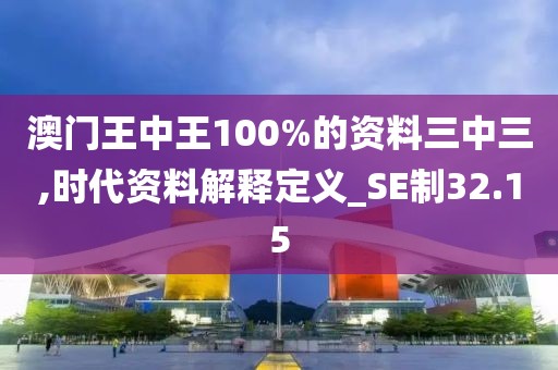 澳门王中王100%的资料三中三,时代资料解释定义_SE制32.15
