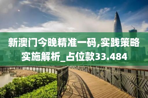 新澳门今晚精准一码,实践策略实施解析_占位款33.484
