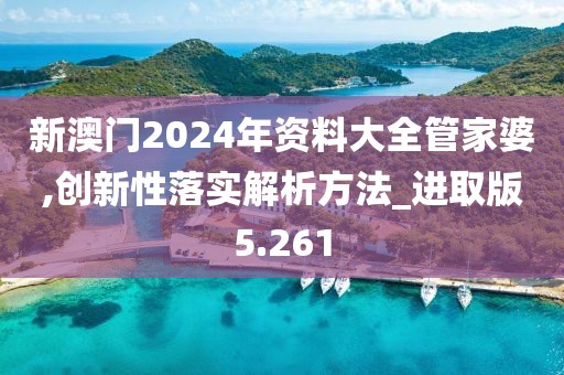 新澳门2024年资料大全管家婆,创新性落实解析方法_进取版5.261