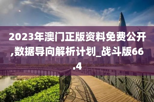 2023年澳门正版资料免费公开,数据导向解析计划_战斗版66.4