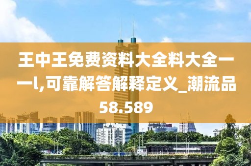 王中王免费资料大全料大全一一l,可靠解答解释定义_潮流品58.589