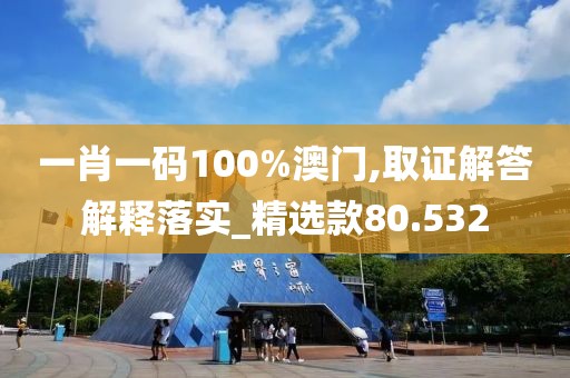 一肖一码100%澳门,取证解答解释落实_精选款80.532