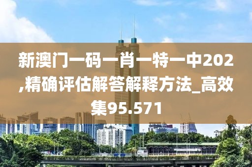 新澳门一码一肖一特一中202,精确评估解答解释方法_高效集95.571