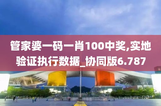 管家婆一码一肖100中奖,实地验证执行数据_协同版6.787