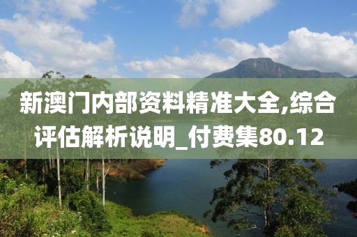 新澳门内部资料精准大全,综合评估解析说明_付费集80.12