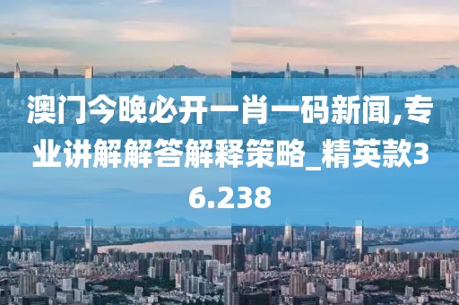 澳门今晚必开一肖一码新闻,专业讲解解答解释策略_精英款36.238