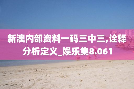 新澳内部资料一码三中三,诠释分析定义_娱乐集8.061