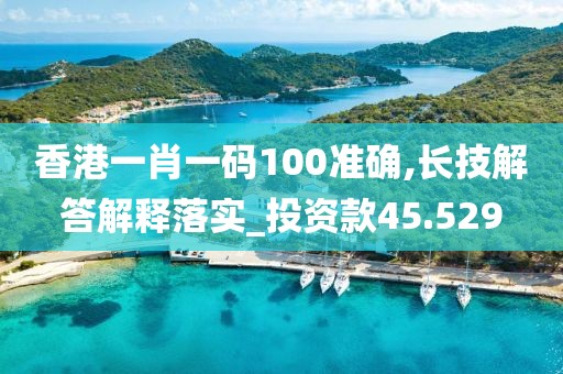 香港一肖一码100准确,长技解答解释落实_投资款45.529