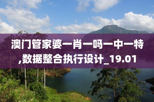 澳门管家婆一肖一吗一中一特,数据整合执行设计_19.01