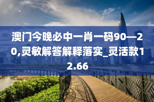澳门今晚必中一肖一码90—20,灵敏解答解释落实_灵活款12.66