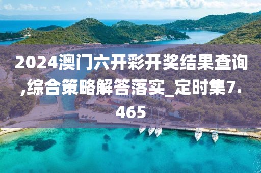 2024澳门六开彩开奖结果查询,综合策略解答落实_定时集7.465