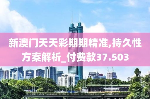 新澳门天天彩期期精准,持久性方案解析_付费款37.503