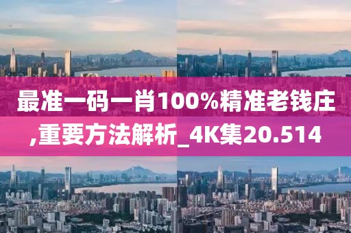 最准一码一肖100%精准老钱庄,重要方法解析_4K集20.514