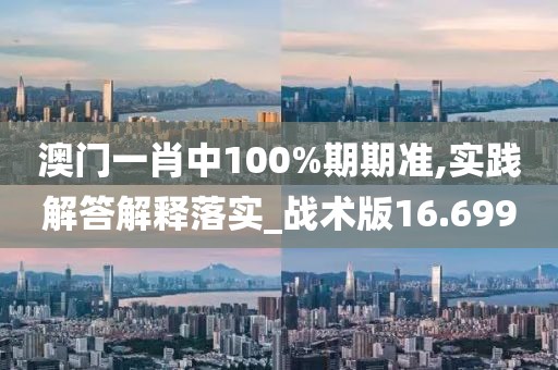 澳门一肖中100%期期准,实践解答解释落实_战术版16.699