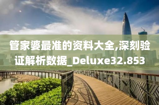 管家婆最准的资料大全,深刻验证解析数据_Deluxe32.853