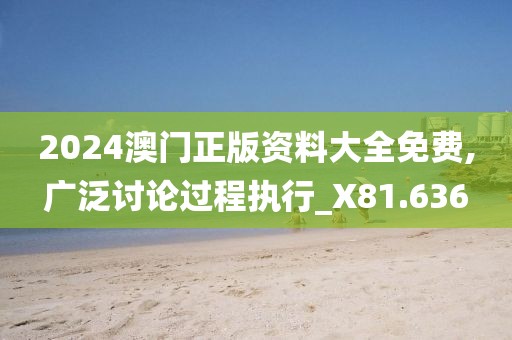 2024澳门正版资料大全免费,广泛讨论过程执行_X81.636