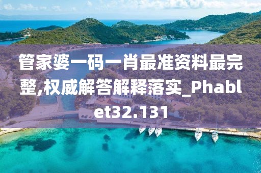 管家婆一码一肖最准资料最完整,权威解答解释落实_Phablet32.131