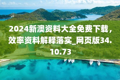 2024新澳资料大全免费下载，效率资料解释落实_网页版34.10.73