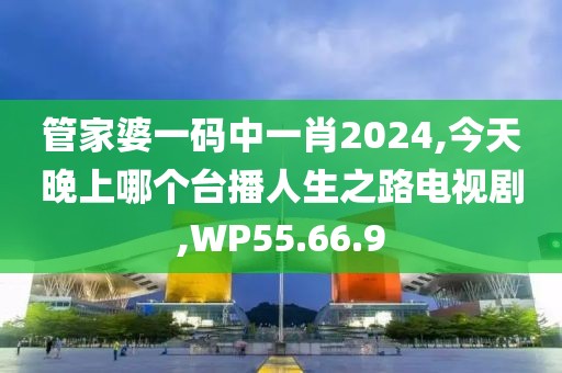 管家婆一码中一肖2024,今天晚上哪个台播人生之路电视剧,WP55.66.9