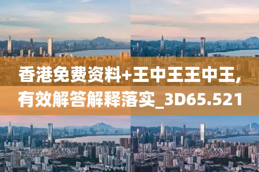 香港免费资料+王中王王中王,有效解答解释落实_3D65.521