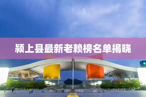 颍上县最新老赖榜名单揭晓