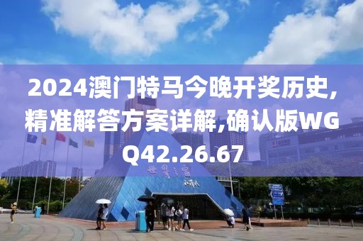 2024澳门特马今晚开奖历史,精准解答方案详解,确认版WGQ42.26.67