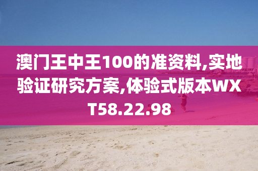 澳门王中王100的准资料,实地验证研究方案,体验式版本WXT58.22.98