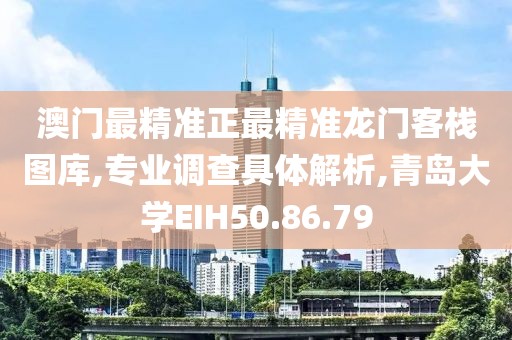 澳门最精准正最精准龙门客栈图库,专业调查具体解析,青岛大学EIH50.86.79