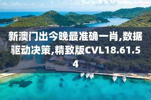 新澳门出今晚最准确一肖,数据驱动决策,精致版CVL18.61.54