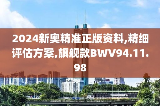 2024新奥精准正版资料,精细评估方案,旗舰款BWV94.11.98