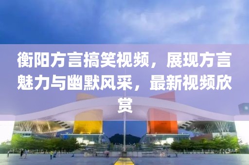 衡阳方言搞笑视频，展现方言魅力与幽默风采，最新视频欣赏