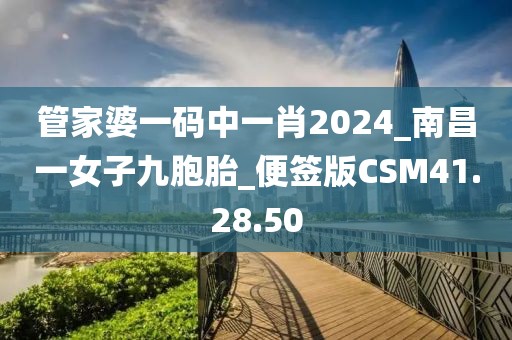 管家婆一码中一肖2024_南昌一女子九胞胎_便签版CSM41.28.50