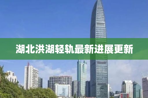 湖北洪湖轻轨最新进展更新