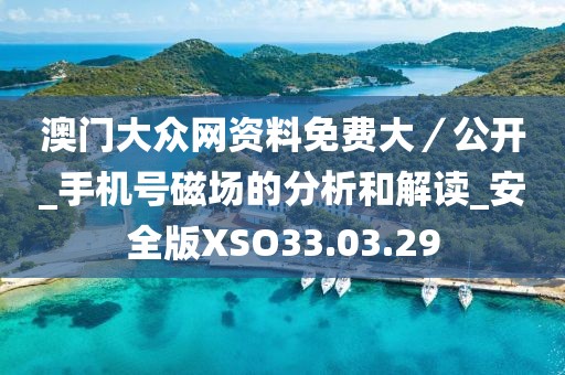 澳门大众网资料免费大／公开_手机号磁场的分析和解读_安全版XSO33.03.29