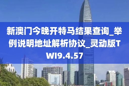 新澳门今晚开特马结果查询_举例说明地址解析协议_灵动版TWI9.4.57