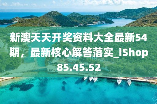 新澳天天开奖资料大全最新54期，最新核心解答落实_iShop85.45.52