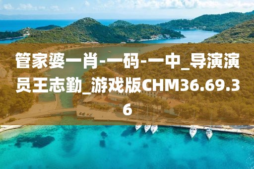 管家婆一肖-一码-一中_导演演员王志勤_游戏版CHM36.69.36