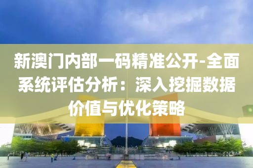 新澳门内部一码精准公开-全面系统评估分析：深入挖掘数据价值与优化策略