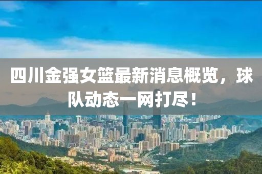 四川金强女篮最新消息概览，球队动态一网打尽！