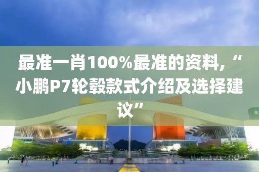 最准一肖100%最准的资料,“小鹏P7轮毂款式介绍及选择建议”
