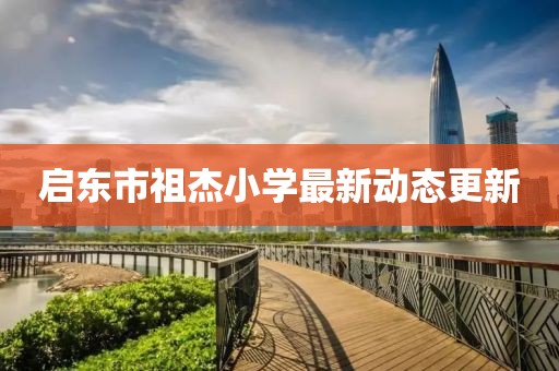 启东市祖杰小学最新动态更新