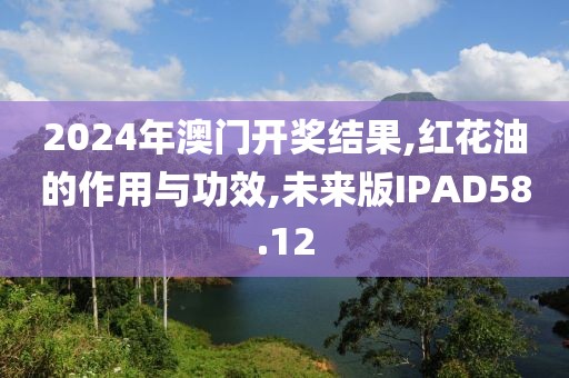 2024年澳门开奖结果,红花油的作用与功效,未来版IPAD58.12