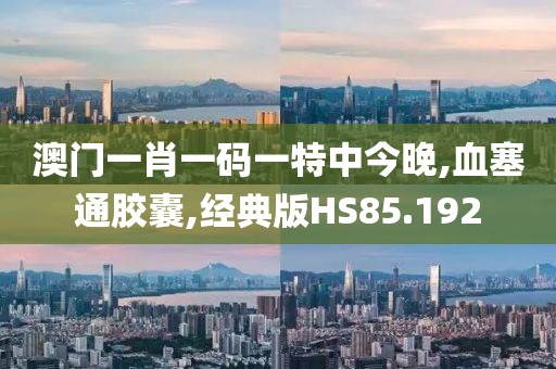 澳门一肖一码一特中今晚,血塞通胶囊,经典版HS85.192